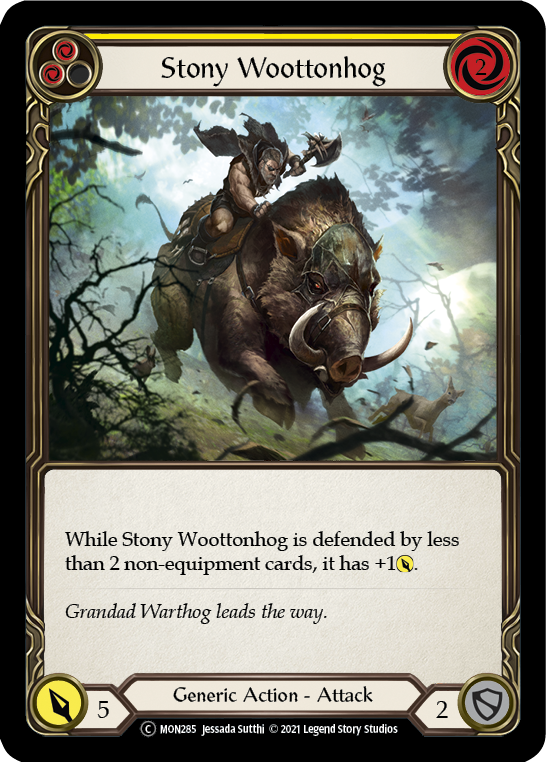 Stony Woottonhog (Yellow) [U-MON285] (Monarch Unlimited) Unlimited Normal 