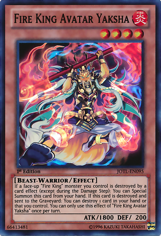 Fire King Avatar Yaksha [JOTL-EN095] Super Rare 