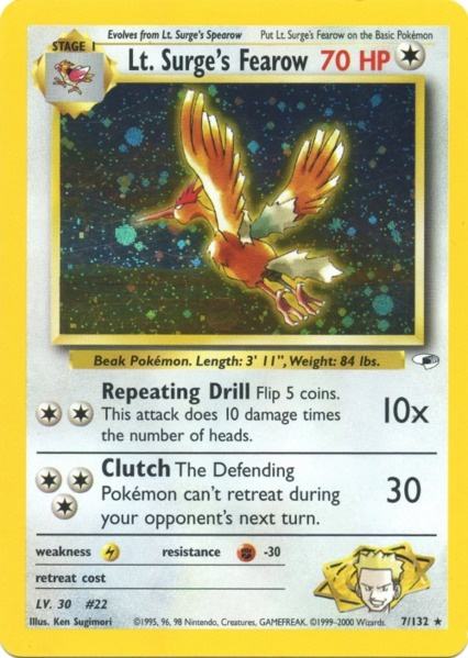 Lt. Surge's Fearow (7/132) [Gym Heroes Unlimited] 
