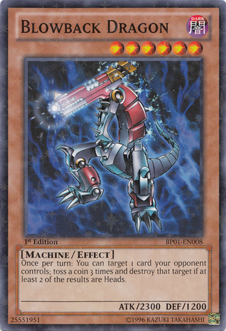Blowback Dragon [BP01-EN008] Starfoil Rare 