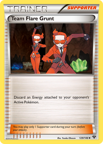 Team Flare Grunt (129/146) [XY: Base Set] 