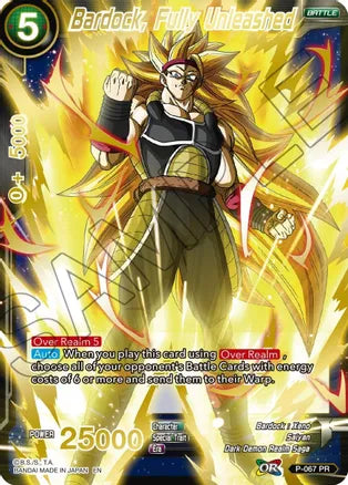 Bardock, Fully Unleashed (Gold Stamped) (P-067) [Mythic Booster] 
