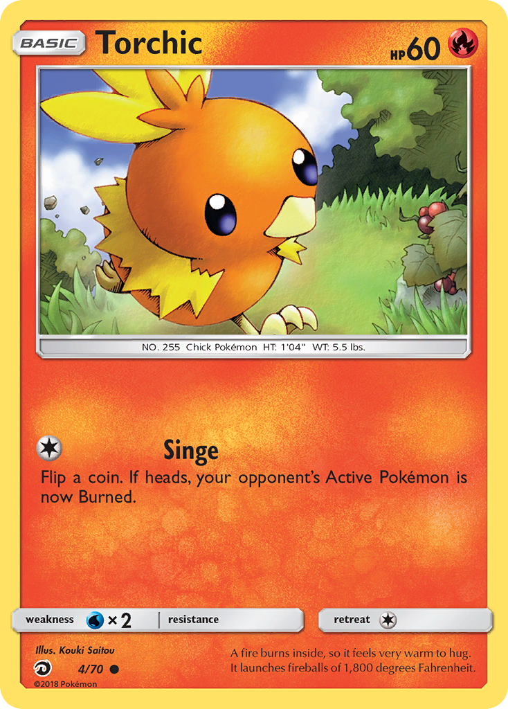 Torchic (4/70) [Sun &amp; Moon: Dragon Majesty] 