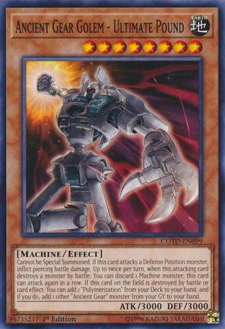 Ancient Gear Golem - Ultimate Pound [COTD-EN099] Common 