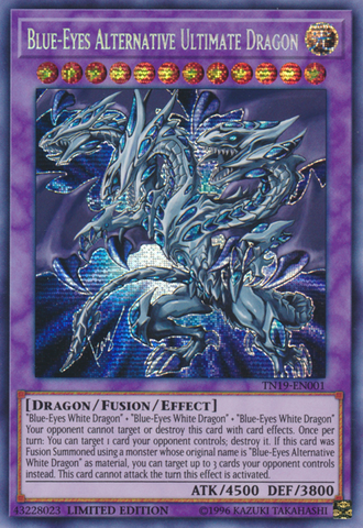 Blue-Eyes Alternative Ultimate Dragon [TN19-EN001] Prismatic Secret Rare 