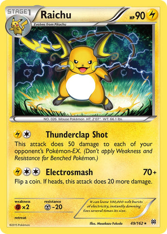 Raichu (49/162) (Theme Deck Exclusive) [XY: BREAKthrough] 