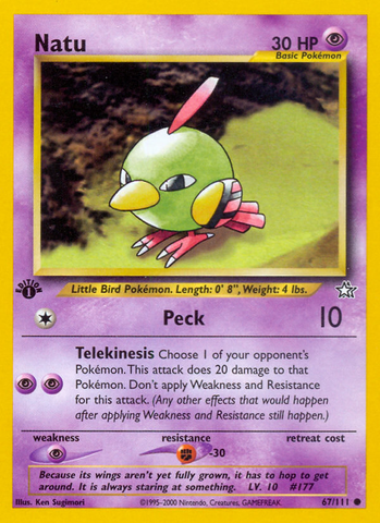 Natu (67/111) [Neo Genesis 1st Edition] 