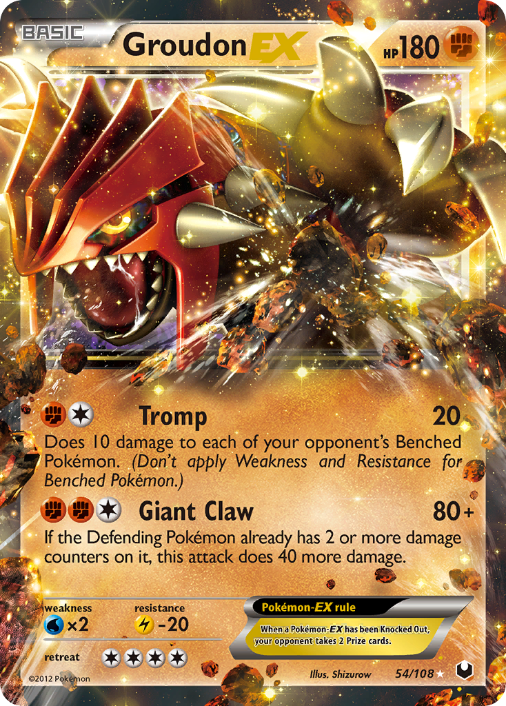 Groudon EX (54/108) [Black &amp; White: Dark Explorers] 