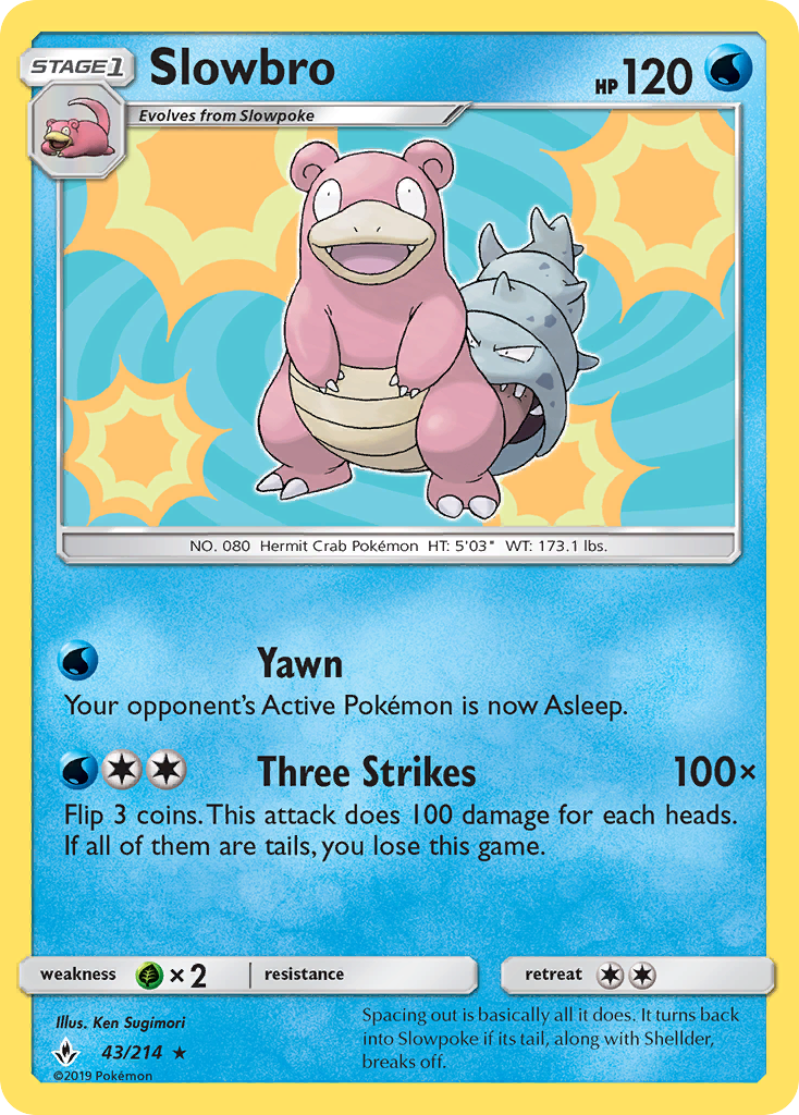 Slowbro (43/214) [Sun &amp; Moon: Unbroken Bonds] 