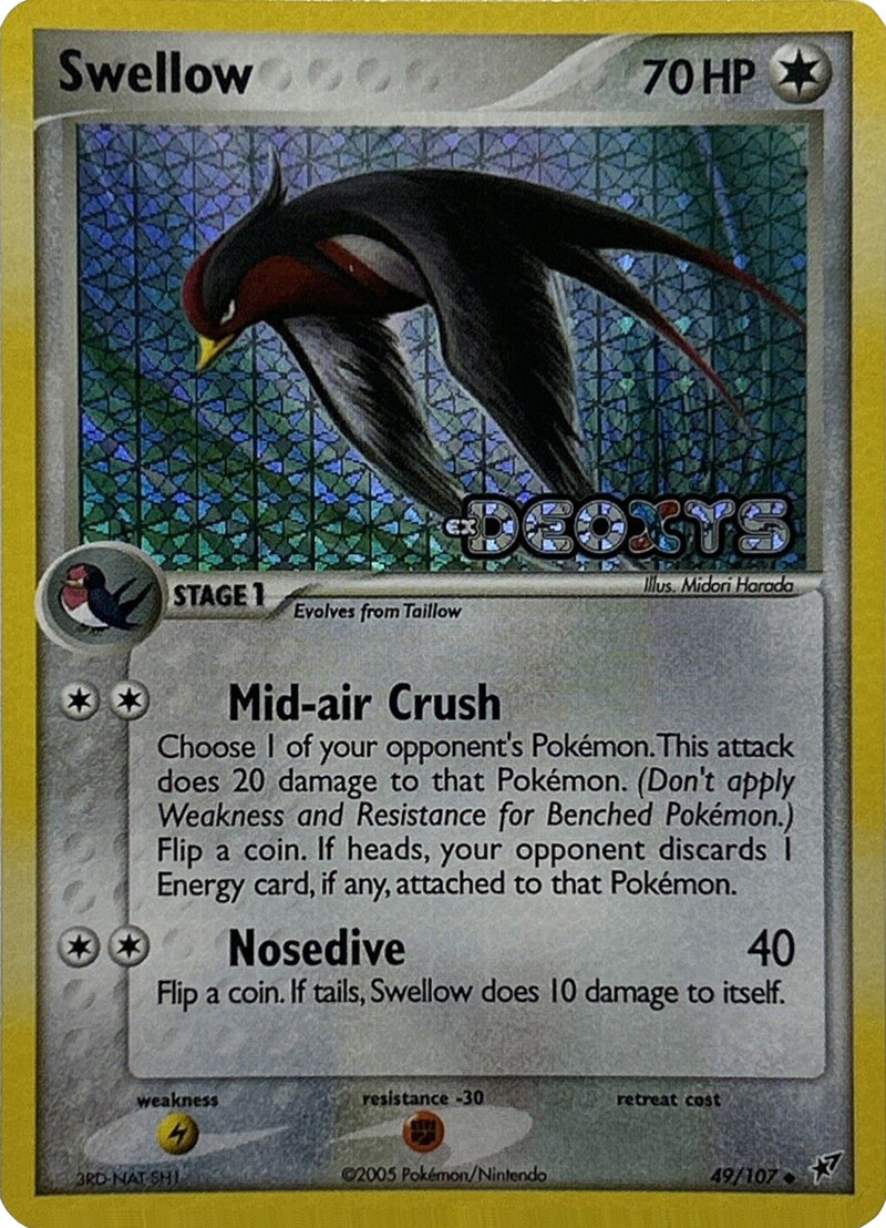 Swellow (49/107) (Stamped) [EX: Deoxys] 