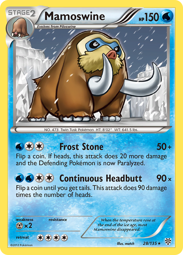 Mamoswine (28/135) [Black &amp; White: Plasma Storm] 