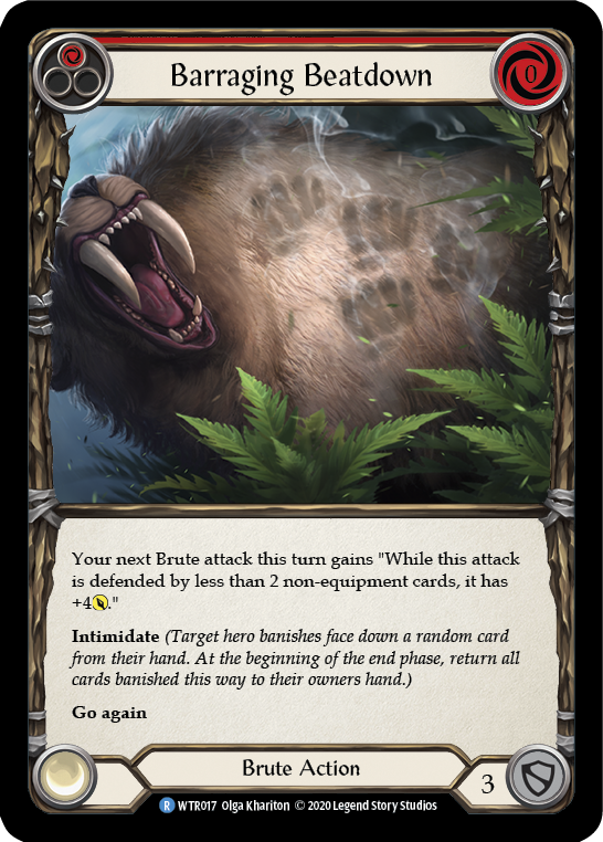 Barraging Beatdown (Red) [U-WTR017] (Welcome to Rathe Unlimited) Unlimited Normal 