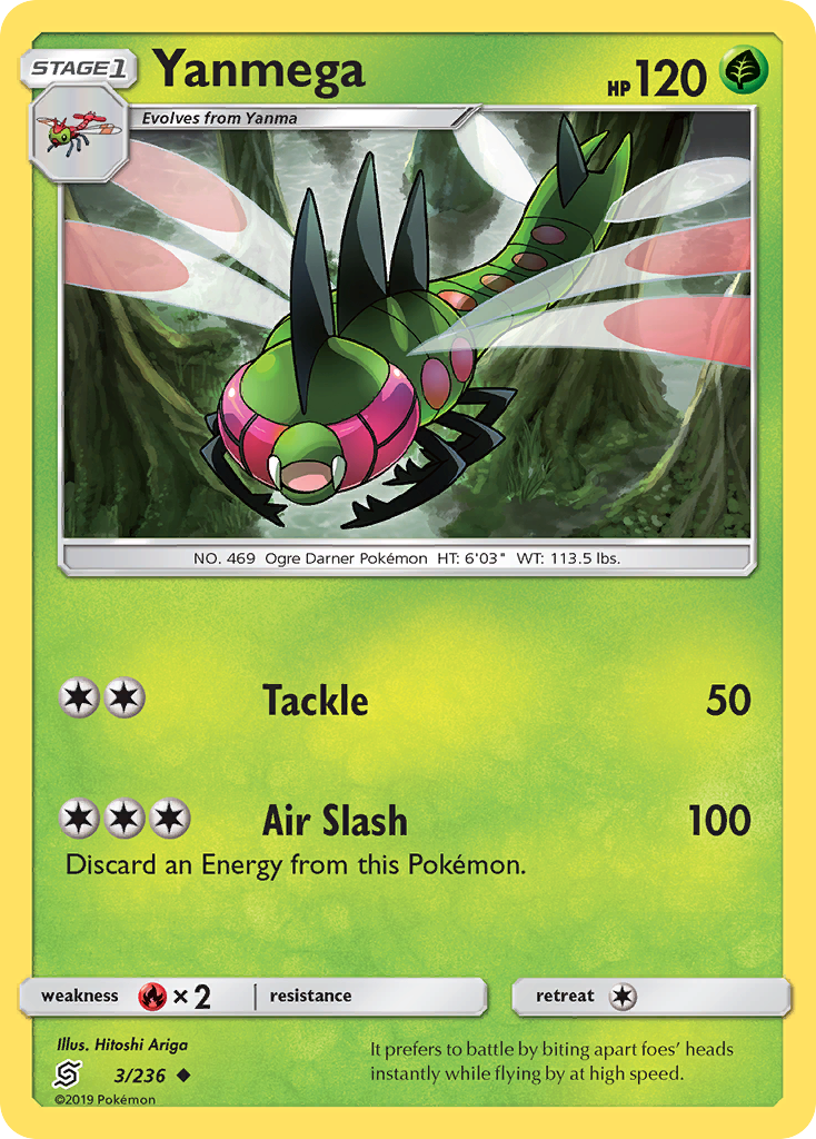 Yanmega (3/236) [Sun &amp; Moon: Unified Minds] 
