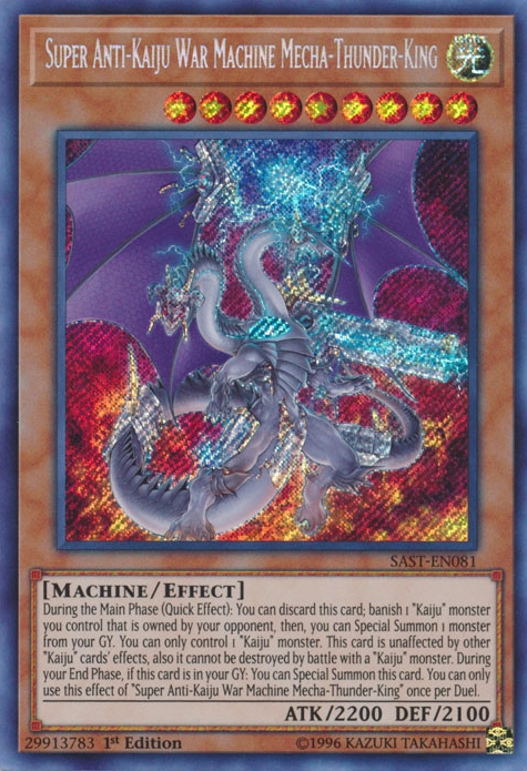 Super Anti-Kaiju War Machine Mecha-Thunder-King [SAST-EN081] Secret Rare 