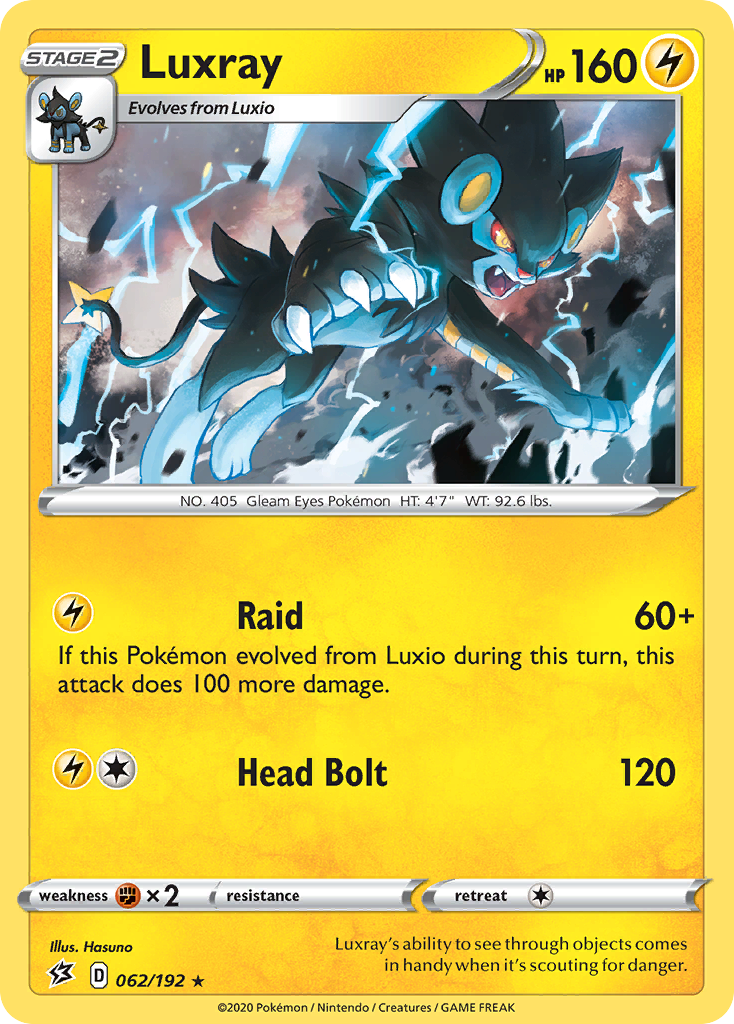 Luxray (062/192) [Sword &amp; Shield: Rebel Clash] 