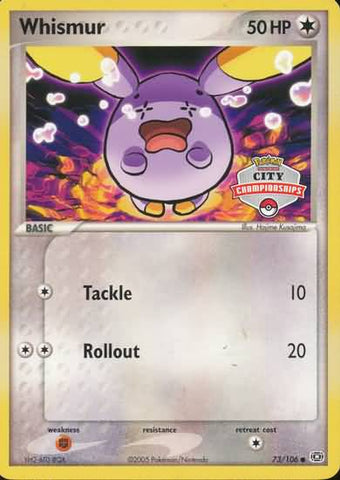 Whismur (73/106) (City Championship) [EX: Emerald] 