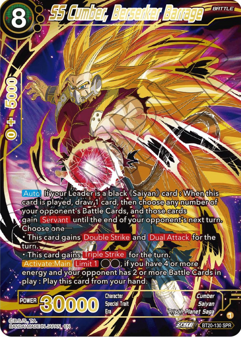 SS Cumber, Berserker Barrage (SPR) (BT20-130) [Power Absorbed] 