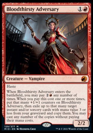 Bloodthirsty Adversary (Promo Pack) [Innistrad: Midnight Hunt Promos] 