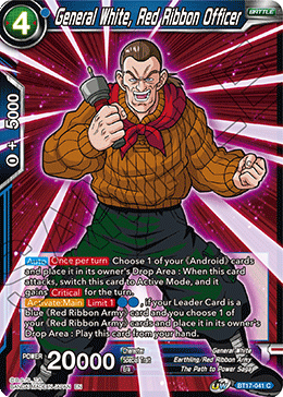 General White, Red Ribbon Officer (BT17-041) [Ultimate Squad] 