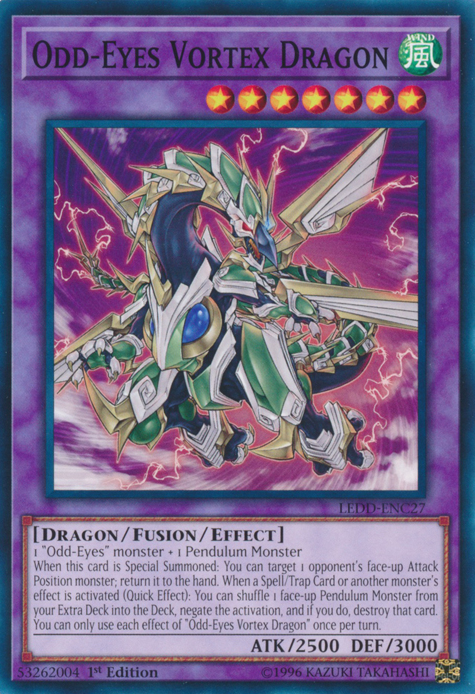 Odd-Eyes Vortex Dragon [LEDD-ENC27] Common 
