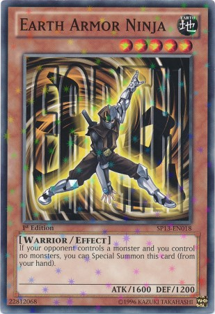 Earth Armor Ninja [SP13-EN018] Starfoil Rare 