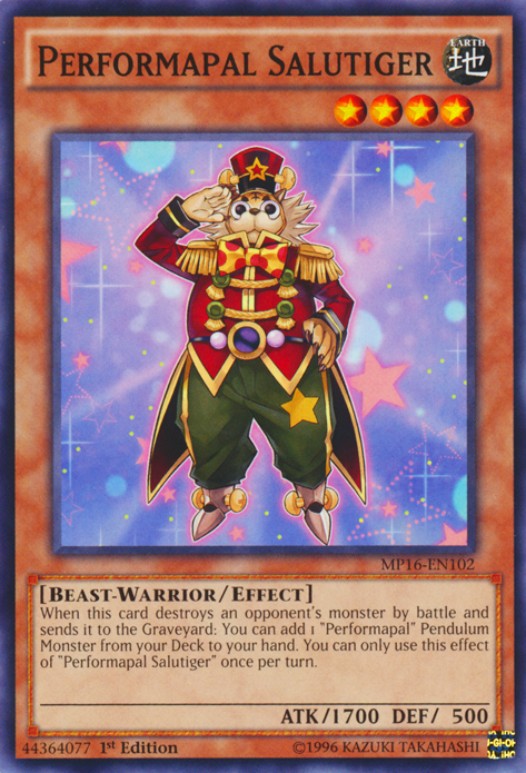 Performapal Salutiger [MP16-EN102] Common 