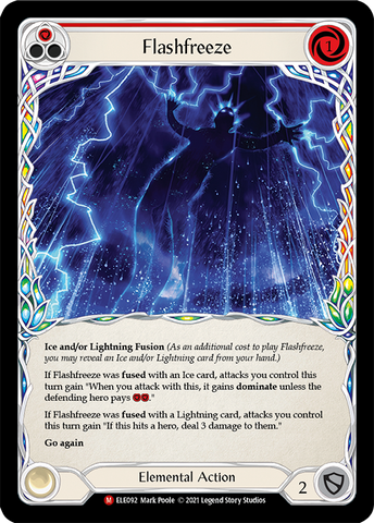 Flashfreeze [ELE092] (Tales of Aria) 1st Edition Rainbow Foil 