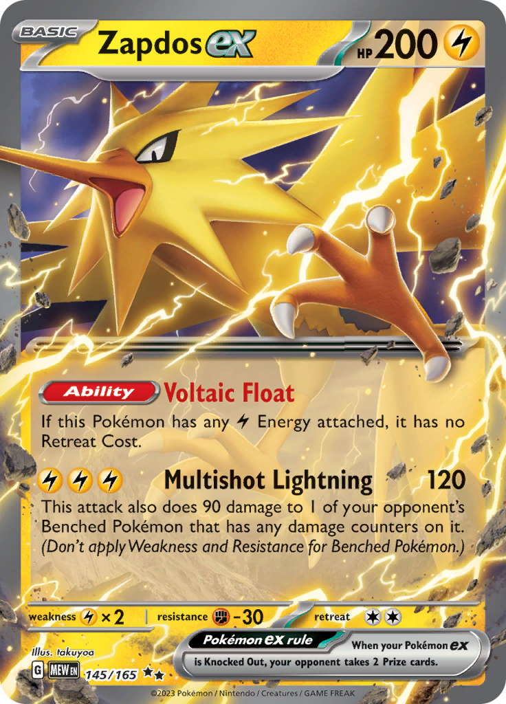 Zapdos ex (145/165) [Scarlet &amp; Violet: 151] 