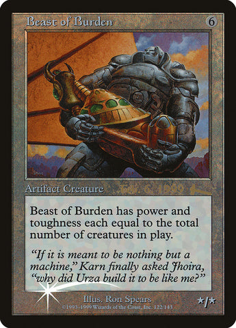 Beast of Burden [Urza's Legacy Promos] 