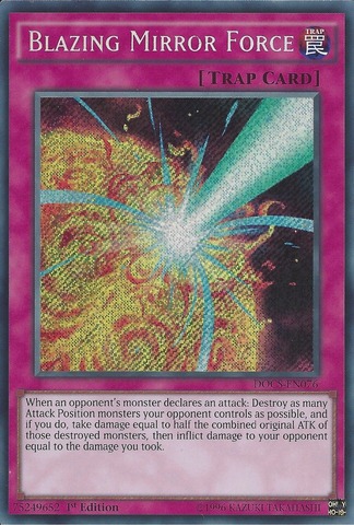 Blazing Mirror Force [DOCS-EN076] Secret Rare 