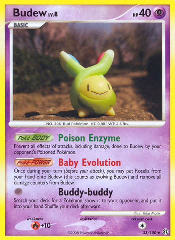 Budew (33/100) [Diamond &amp; Pearl: Stormfront] 