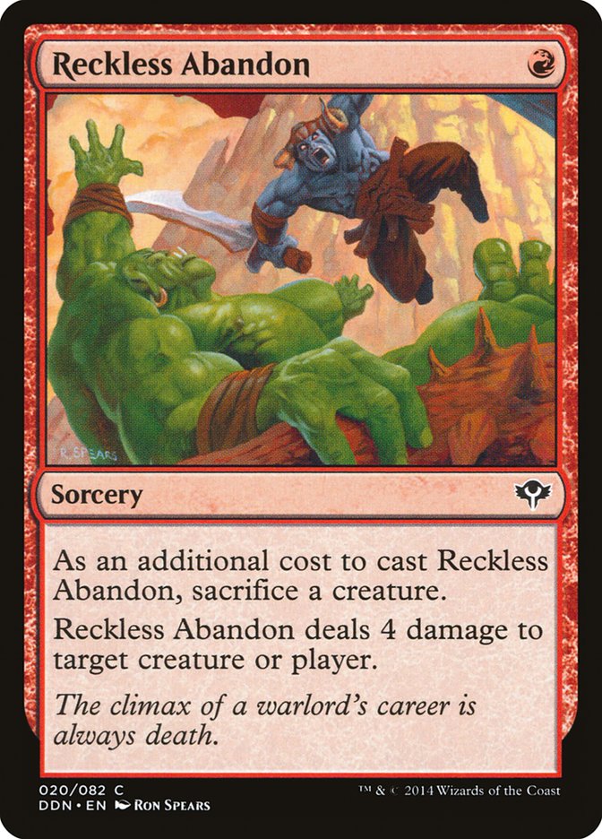Reckless Abandonment [Duel Decks: Speed ​​vs. Cunning] 