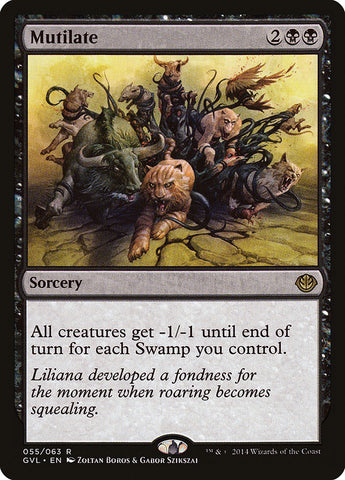 Mutilate (Garruk vs. Liliana) [Duel Decks Anthology] 
