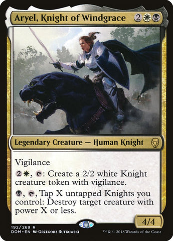 Aryel, Knight of Windgrace [Dominaria] 