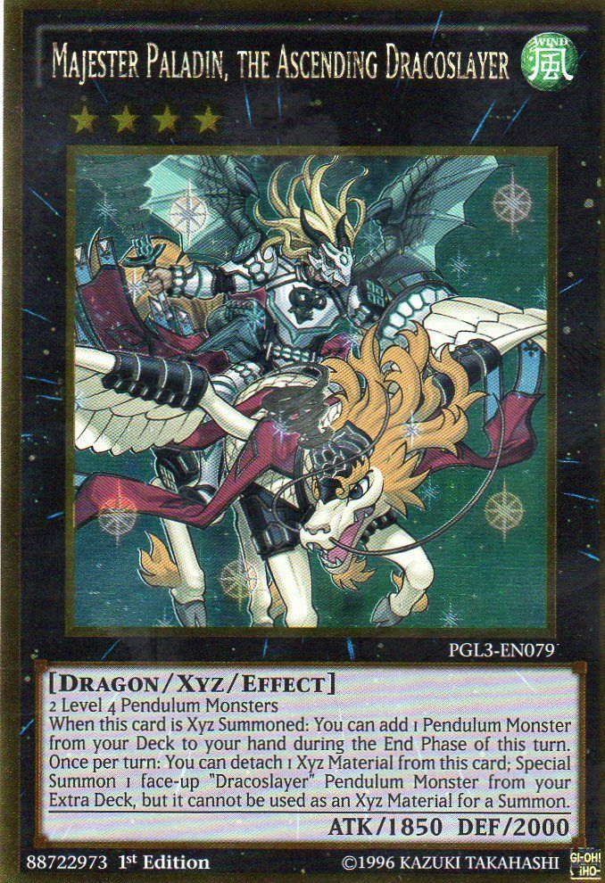 Majester Paladin, the Ascending Dracoslayer [PGL3-EN079] Gold Rare 