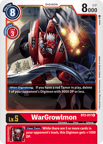 WarGrowlmon [BT2-017] [Release Special Booster Ver.1.0] 