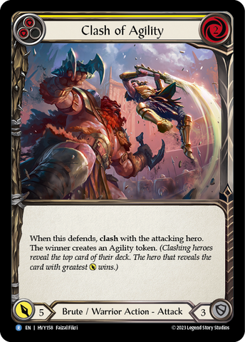 Clash of Agility (Yellow) [HVY158] (Heavy Hitters) Rainbow Foil 