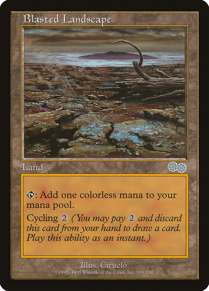 Blasted Landscape [Urza's Saga] 