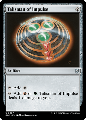 Talisman of Impulse [Bloomburrow Commander] 