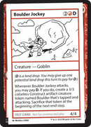Boulder Jockey [Mystery Booster 2 Playtest Cards] 