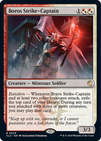 Boros Strike-Captain [Ravnica: Clue Edition] 