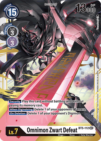 Omnimon Black Defeat [BT5-112] [Battle of Omni] 