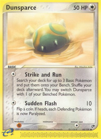 Dunsparce (60/100) [EX: Sandstorm] 