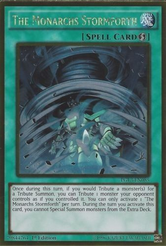 The Monarchs Stormforth [PGL3-EN085] Gold Rare 
