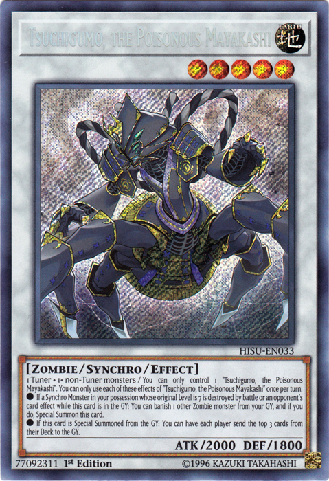 Tsuchigumo, the Poisonous Mayakashi [HISU-EN033] Secret Rare 
