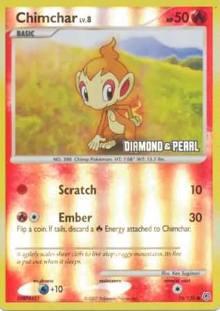Chimchar (76/130) [Burger King Promos: 2008 Collection] 