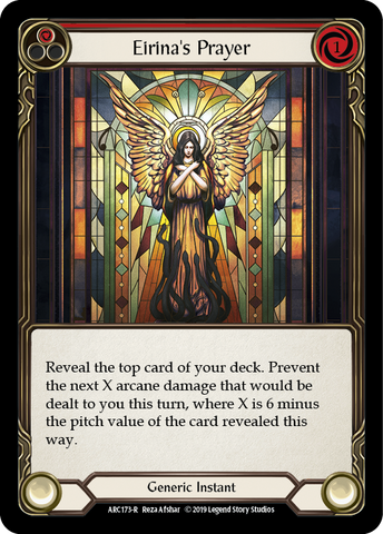 Eirina's Prayer (Red) [ARC173-R] (Arcane Rising) 1st Edition Rainbow Foil 