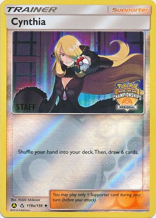Cynthia (119a/156) (Regional Championship Promo Staff) [Sun &amp; Moon: Ultra Prism] 