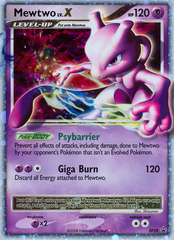 Mewtwo LV.X (DP28) [Diamond &amp; Pearl: Black Star Promos] 