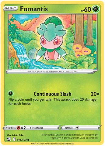 Fomantis (014/163) [Sword &amp; Shield: Battle Styles] 